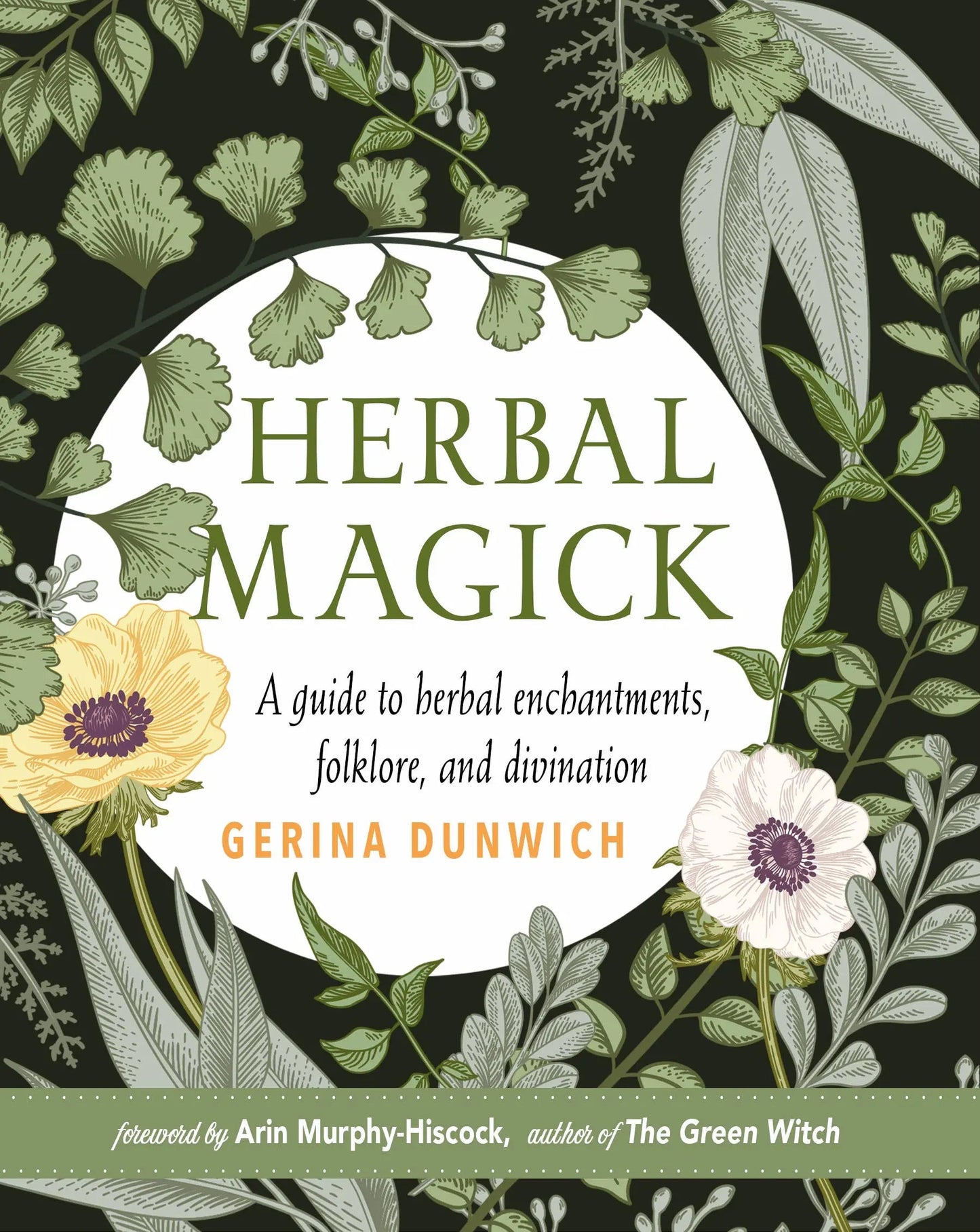 Book cover of 'Herbal Magick' with floral design and text.