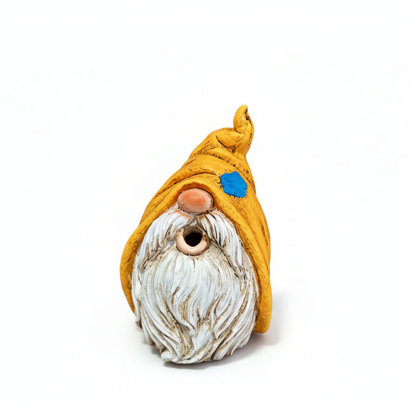 Garden Gnome Resin Incense Burner on a white background - Clover's Charm