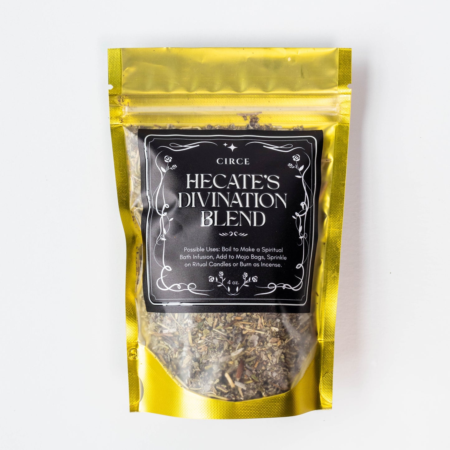 Herbal Ritual Blend by Circe Boutique featuring four intention herbs for cleansing, love, and prosperity in a natural herbal mixture.