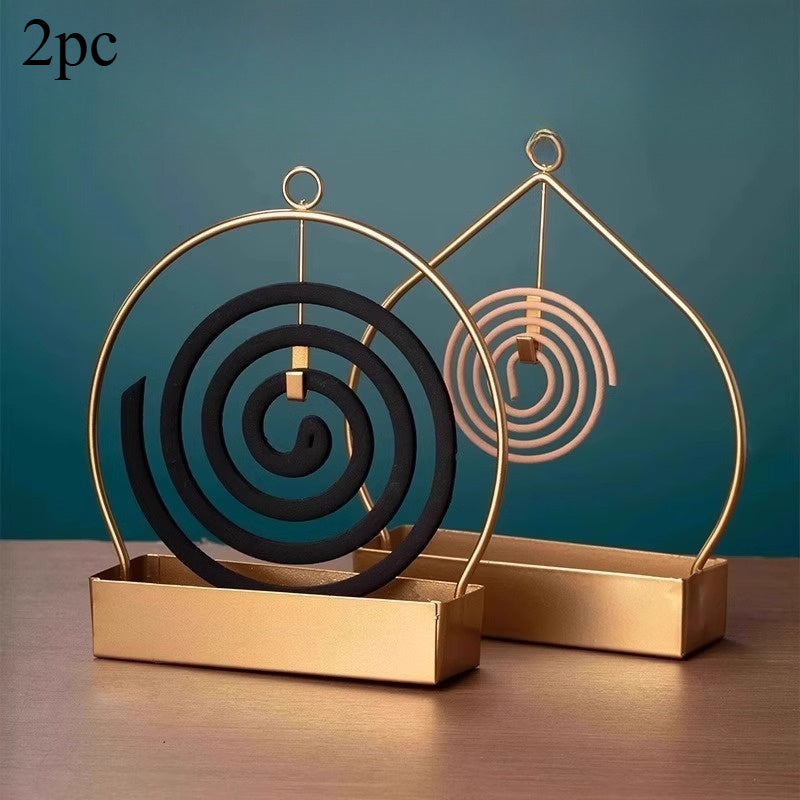 Mosquito Coil Tray, Incense Burner, Household Indoor Bracket, Handicrafts, Incense Burner Decoration, Incense Ear Clip Tray, Fire-Resistant And Mosquito Repellent - Clover's Charm