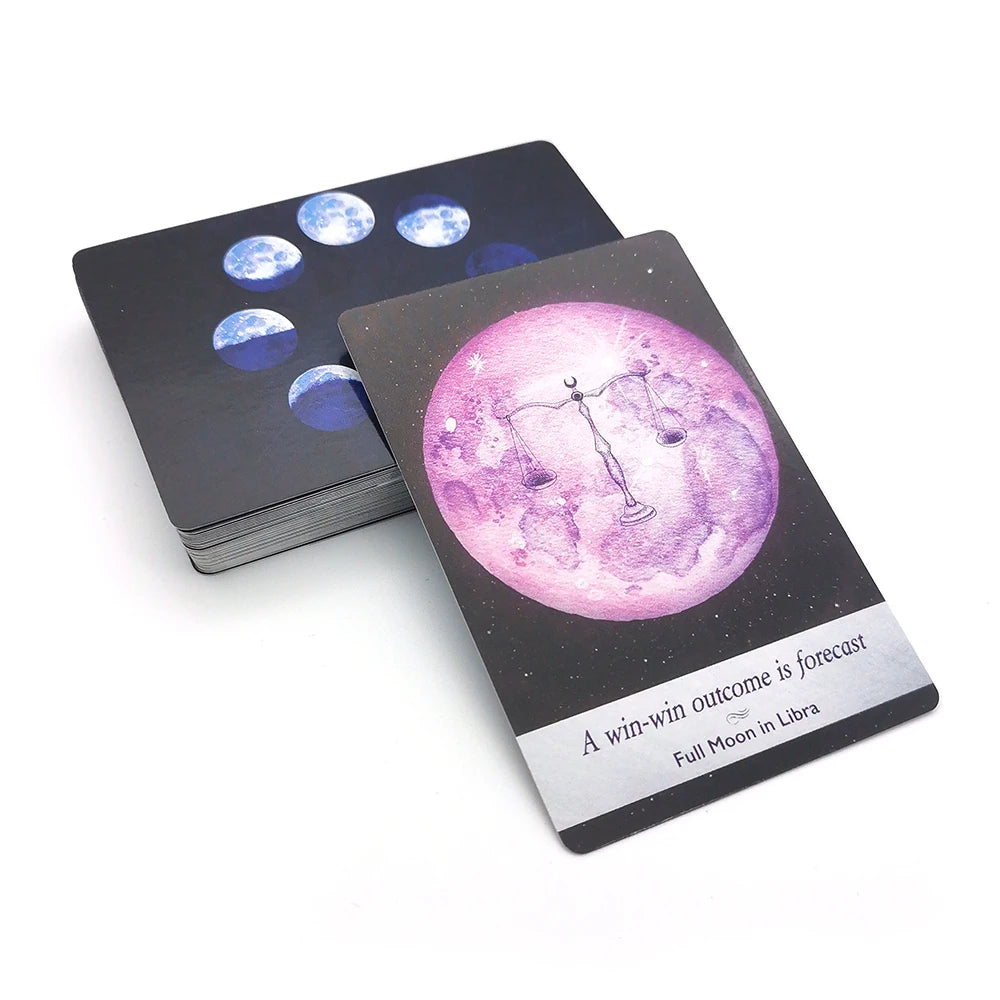 Moonology Oracle Cards Deck – Celestial Moon Phase Oracle Card Set