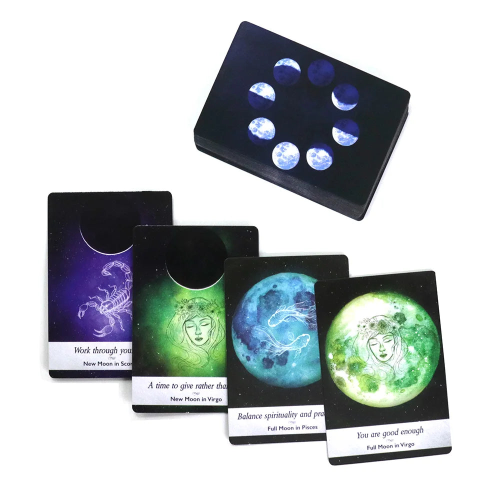Moonology Oracle Cards Deck – Celestial Moon Phase Oracle Card Set