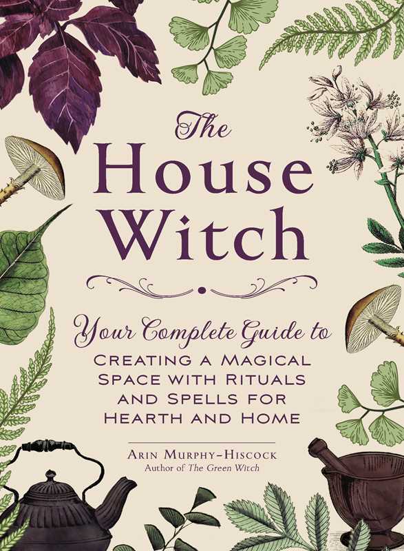 Book cover of 'The House Witch' with herbal and magical themed design.