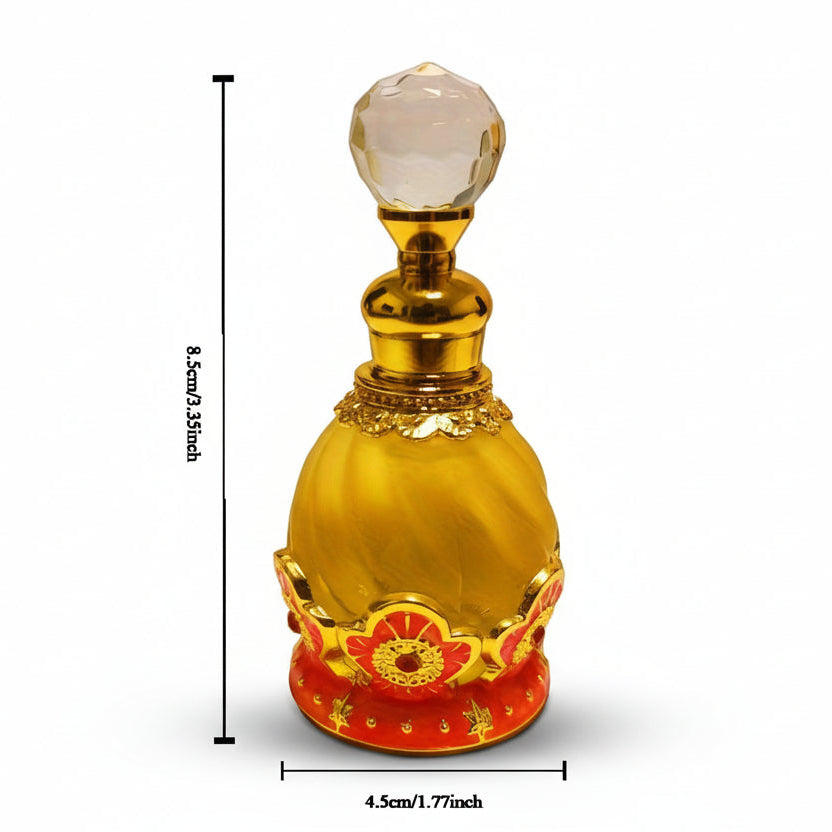 Burst Forth Sandalwood Essential Oil Perfume Gift Set bottle size and dimensions
