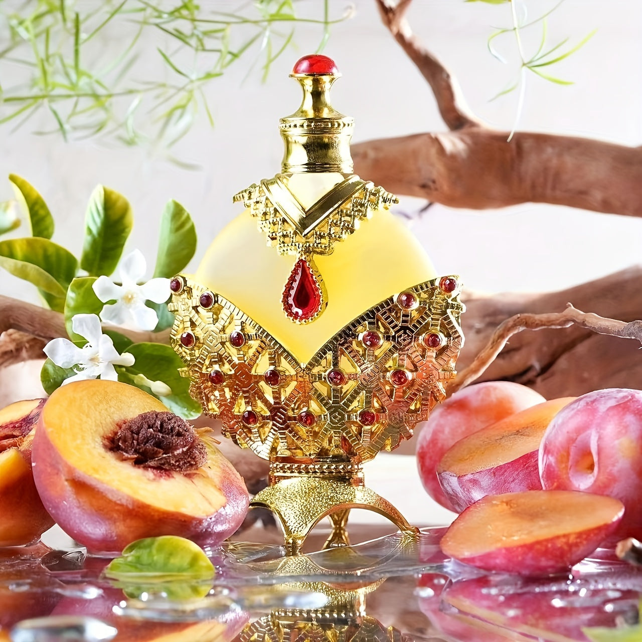 EELHOE Arabian perfume oil for women styled with fruit and floral decor