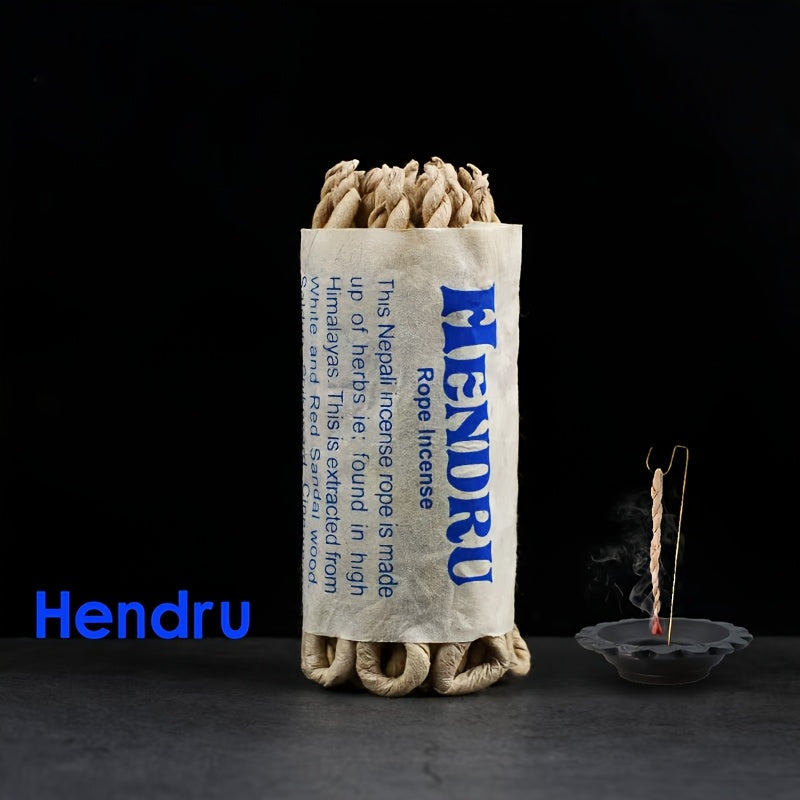 Natural rope incense bundle for meditation decor