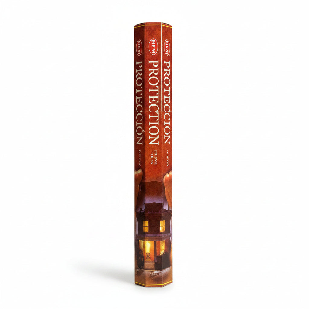 HEM Incense sticks with 'Protection' text on a white background. - Clover's Charm