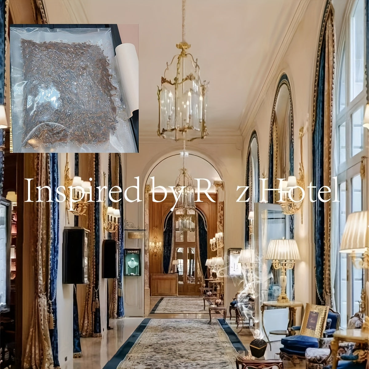 Luxurious hotel hallway with ornate chandeliers and decor, inspired by R z Hotel.
