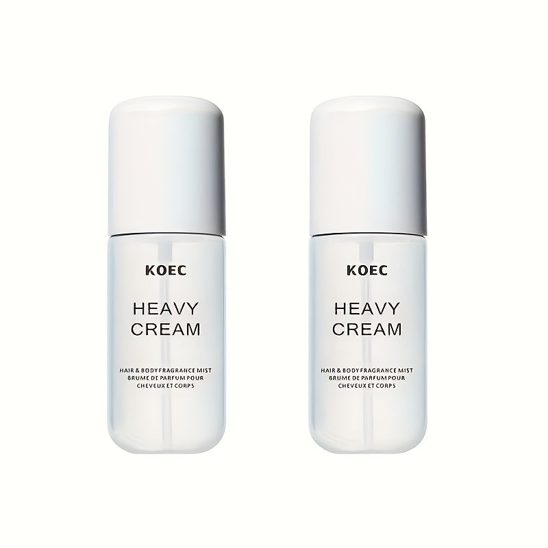 Simuna Heavy Cream Vanilla Bliss Body and Hair Perfume Mist single bottle display 2 pc